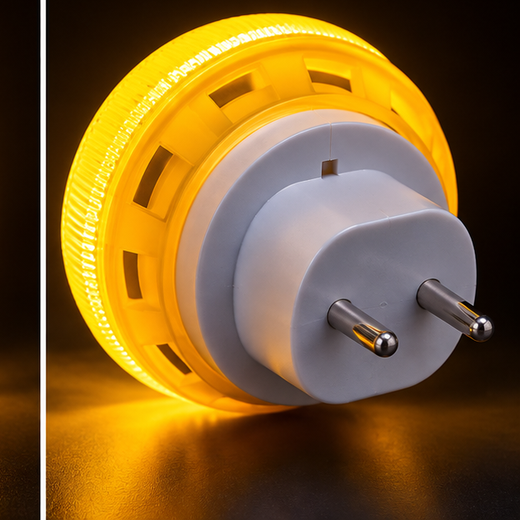 Ik Onkar (ੴ) LED 2 Pin Night Lamp (MG45) (Size: 8cm) - Image 4