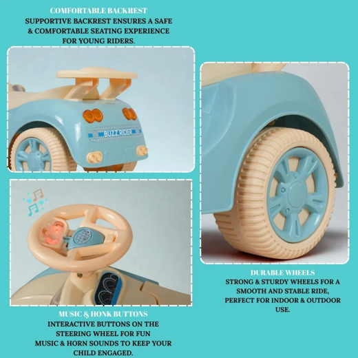 Flyi Buzz Rider for kids with light & music (Non Battery operated Ride On) - Image 3