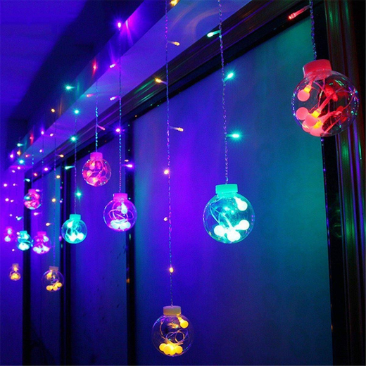 6*6 Multicolour Glove Ball Light With Different Flashing Mode Curtain Light 🌕👆