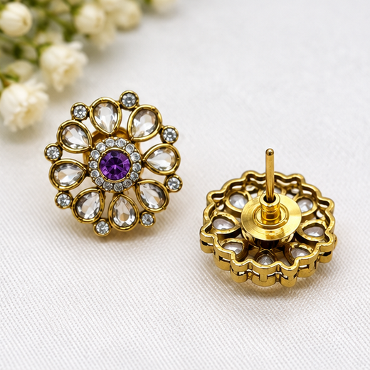 White Stones With Small purple Studs - Image 4