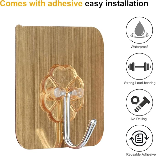 Golden Flower Hook (Pack of 10pcs) - Image 2