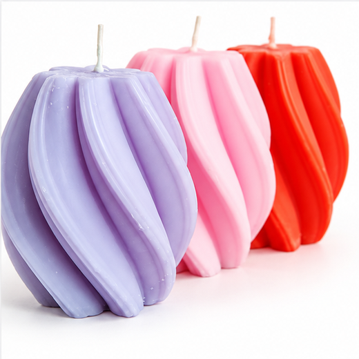 Twisted Multicolour Scented Pilller Candles - (1 Piece) 🕯️ - Image 4