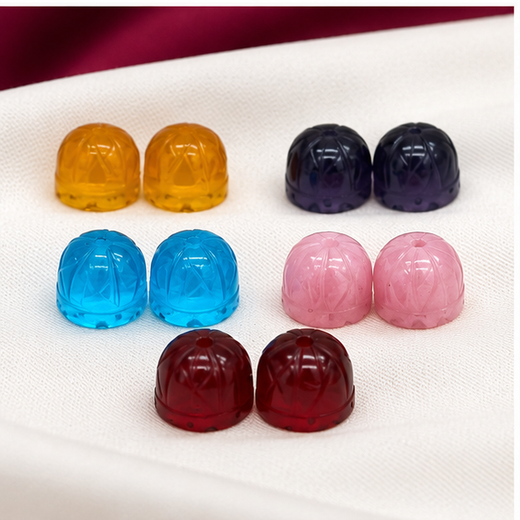 Changeable (Jhumkas) With 5 Stones Floral Design Earring - Image 3