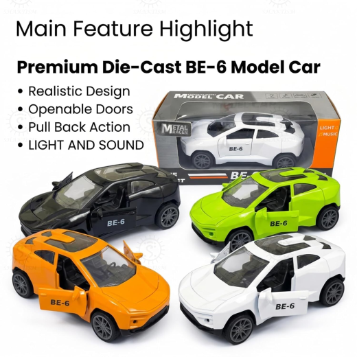 Mini Mahindra BE6 Diecast Car (With Song)