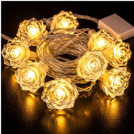 Crystal Rose String Light (10 Rose) ✨ - Image 4