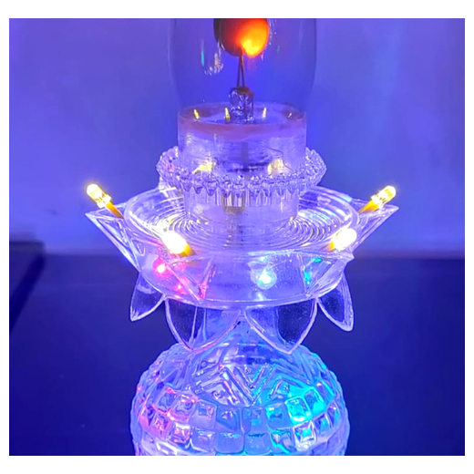 Multicolour LED Flickering Kalash ✨- (1 Piece) Size: 18CM - Image 3