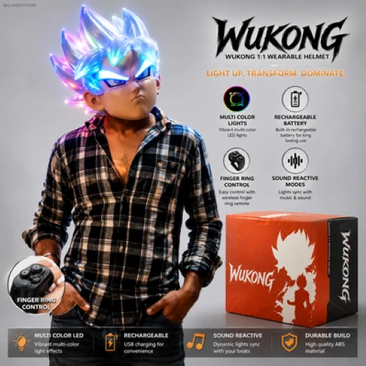 Wukong Advanced Helmet With voice and remote command