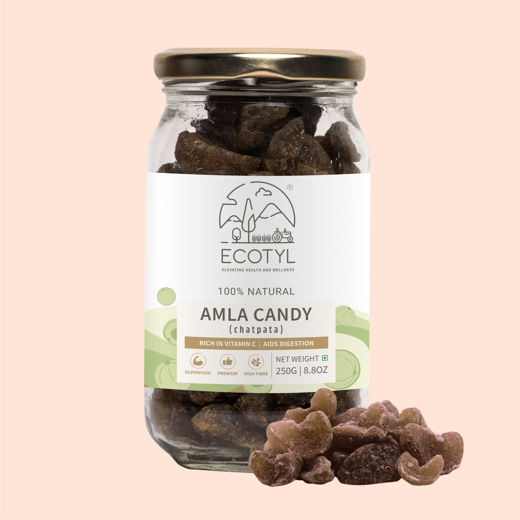 Ecotyl Amla Candy (Chatpata) | After Meal Digestive | Good for Gut Health | 250g - Image 1