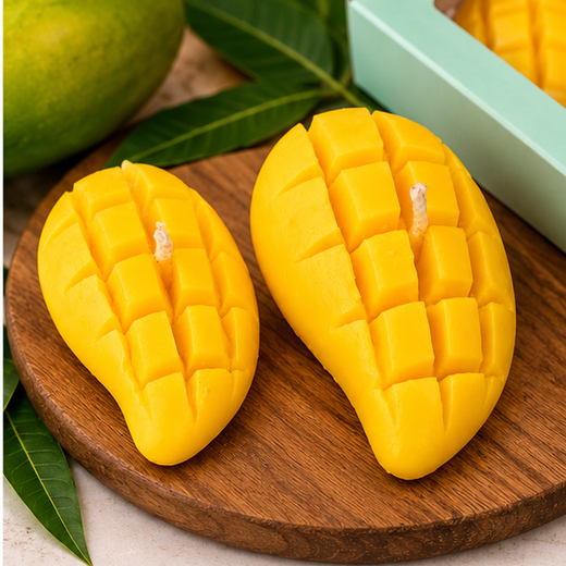 Mango Candle (Pack of 2) (Box Size: 4*4 Inch) 🥭🕯️ - Image 2