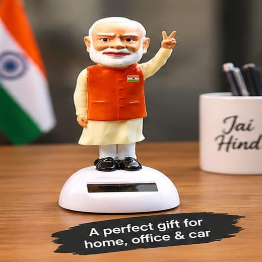 Solar Powered Waving Modi Ji Figurine - Image 4