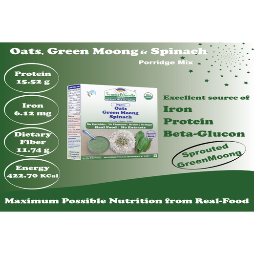 Oats, Green Moong, Spinach Porridge Mix - Image 4