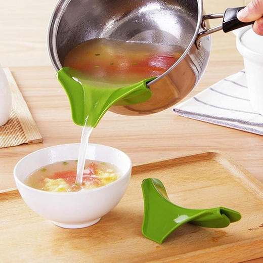Silicone Anti-Spill Pans Funnel