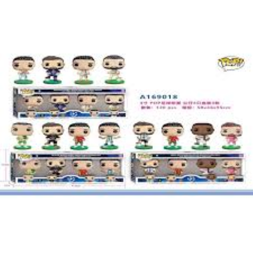 4pcs in 1 box - Soccer player football pop set