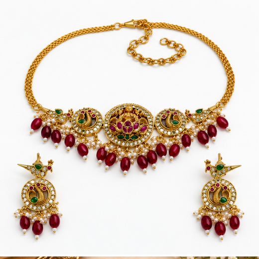 Lord Lakshmi Gold Choker
