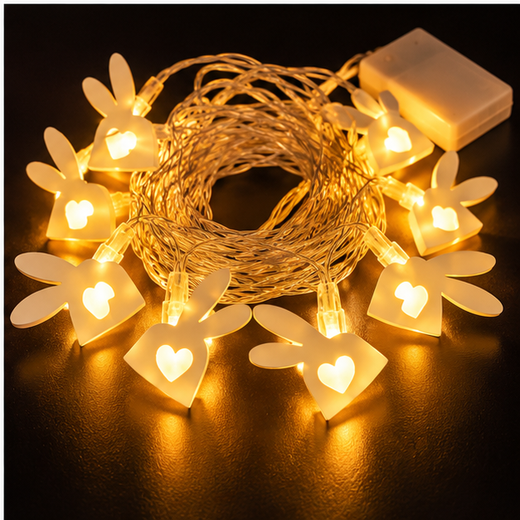 Wooden Rabbit String Light (14L) ✨🐰 - Image 4