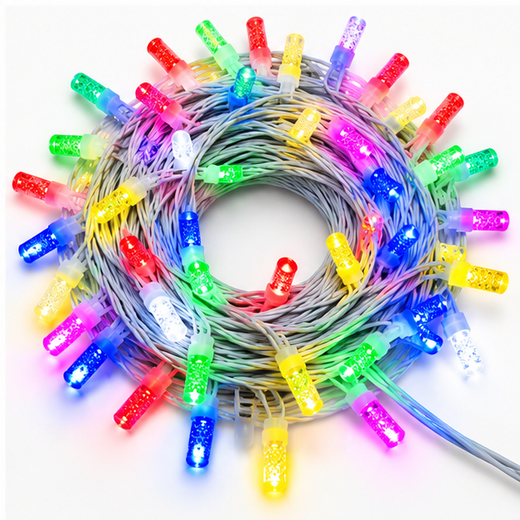 35M Cylinder Multicolour String Light (126 Bulb) (Print 60M) ✨ - Image 3