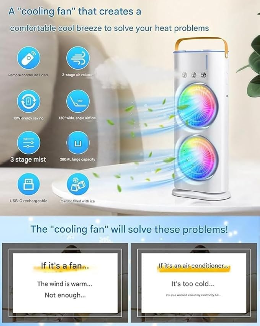 Double End Air Cooler Fan - Image 3