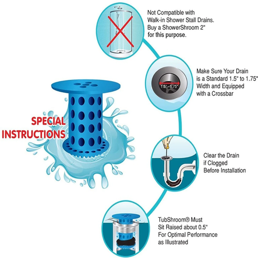 Shroom Shape Tub Drain Protector - Image 3