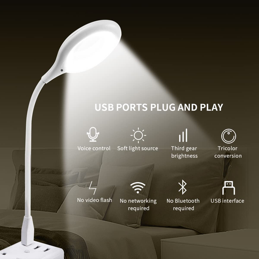 Intelligent Voice Control USB Table Night Lamp - Image 4