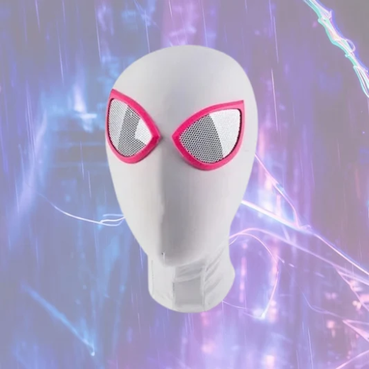 New White Spidy Anime Cosplay Cloth Mask - Image 4