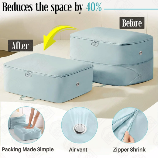 Portable Travel Blanket Bag With Handle - Image 2