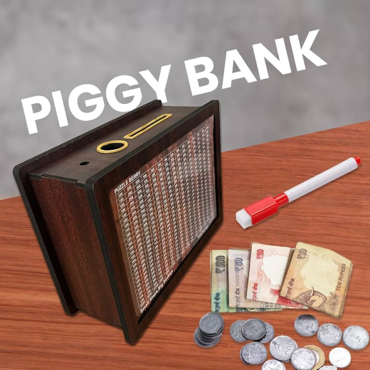 Wooden Money Piggy Bank