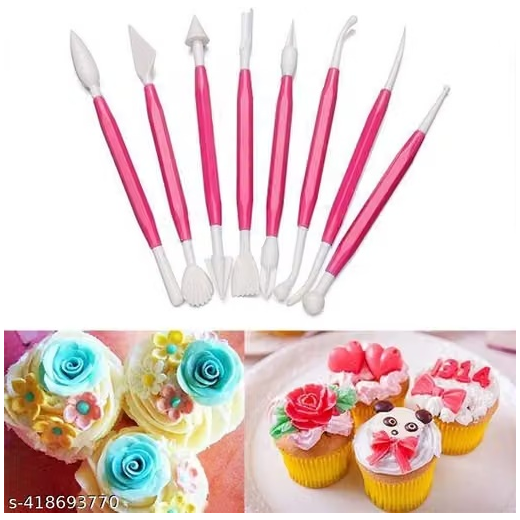 8 Pieces of 16 Different Shape Cake Decorating Kit - Image 4