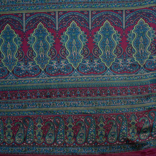 Mauve Crepe Silk Printed Saree - Image 3