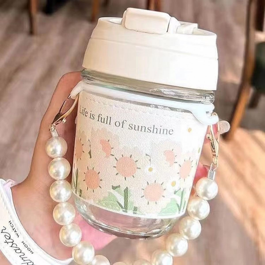 Travel Super Double Drink Straw With Chain