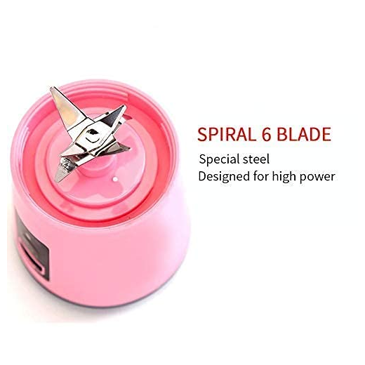 6-Blade USB Electric Juicer Bottle - Image 4