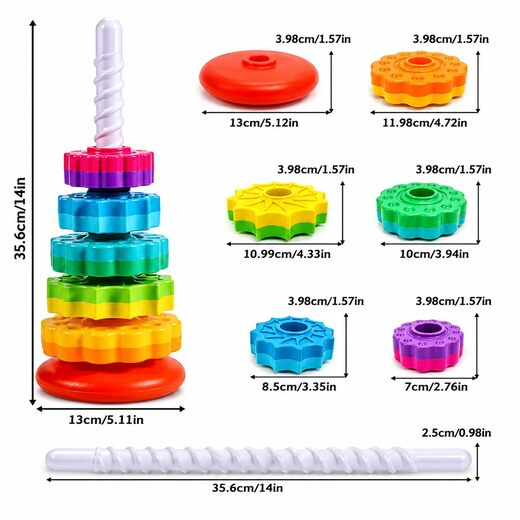 Rainbow Tower Kids Toy - Image 3