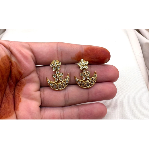 Gold Short Necklace with Traditional Design | Artificial Jewellery - Image 3
