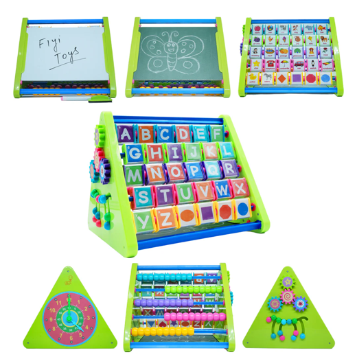 FLYI 8-in-1 Activity Triangle Toy for Kids 2+ Years - Image 4