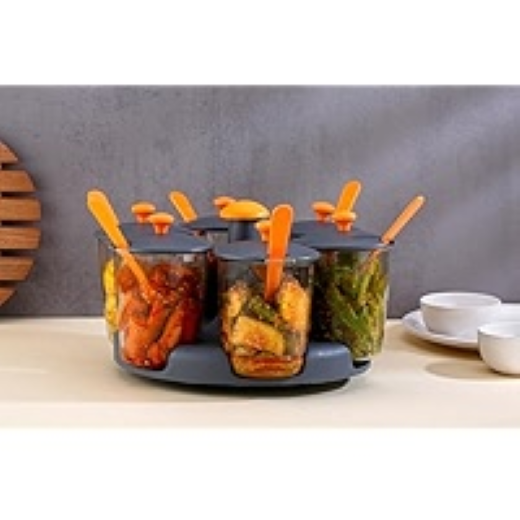 4 PC Multipurpose dining stand Grecy pickle - Image 2