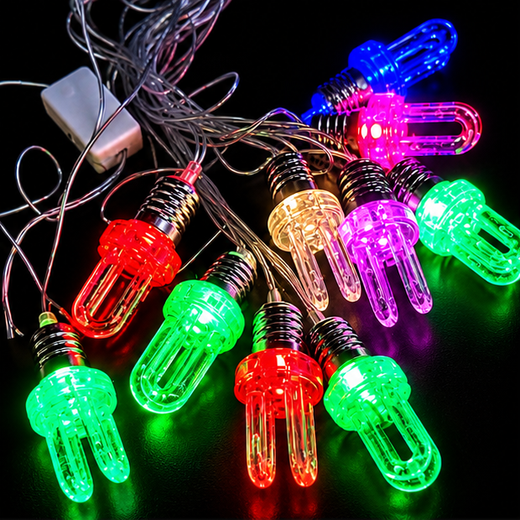 Multicolour Bulb Design Fancy String Light 10 Bulb ✨