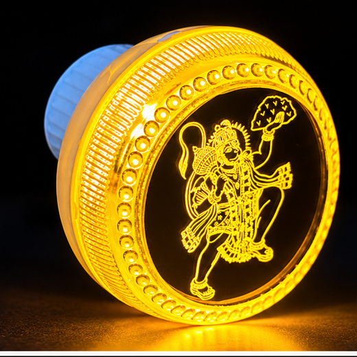 Hanuman Ji LED 2 Pin Night Lamp (MG45) (Size: 8cm)