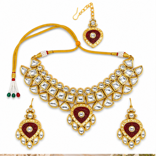 Gold-toned Kundan Stone heavy Choker