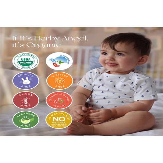 Ultra Gentle Baby Face and Body Lotion with Aloe Vera, Neem & Ushira | Organic Ingredients | Ultra-Gentle | Non-Greasy | Nourishing Lotion - Image 4