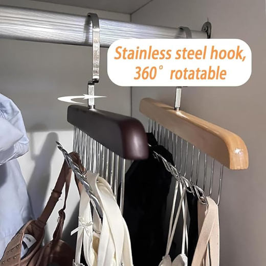 Multipurpose & Hook Wooden Hangers - Image 3