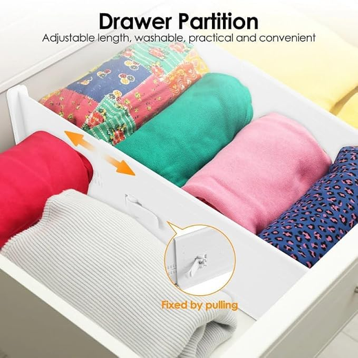 Plastic Adjustable Drawer Dividers - Image 3