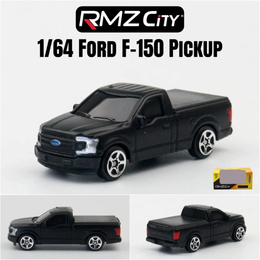 3pcs -RMZ City 1:64 ford F-150 black - net price 133
