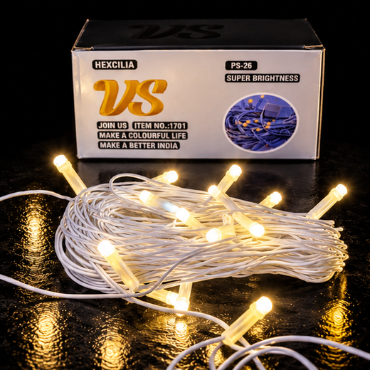 10M Pixel White String Light (26/20 Bulb) (5 MM) (Print: 25M) ✨