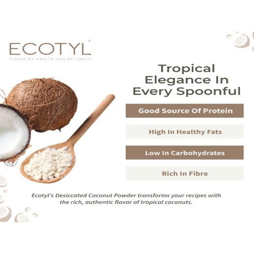 Ecotyl Desiccated Coconut Powder | Unsweetened | 250g - Image 2