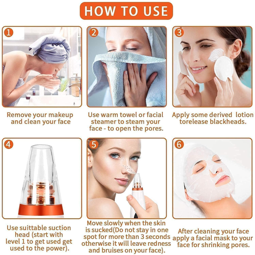 6 in 1 Multifunction Blackhead Suction - Image 3