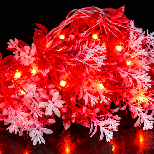 32 Bulb Red Light Patta String Light ✨