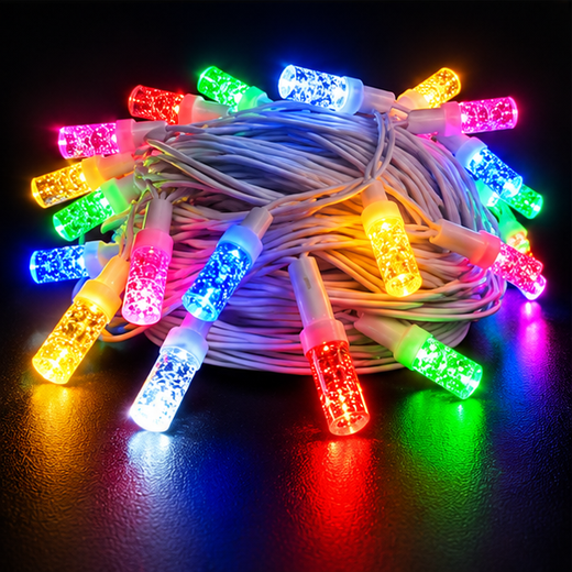 11M Multicolour Cylinder String Light 34 Bulb (Print 15M) ✨ - Image 3
