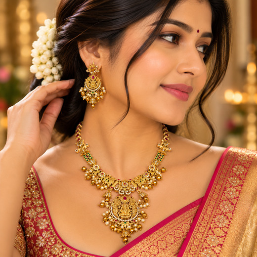 Gold short Necklace - Image 4