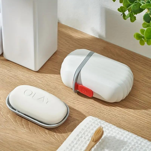 Plastic Soap Box with Cover - Image 4