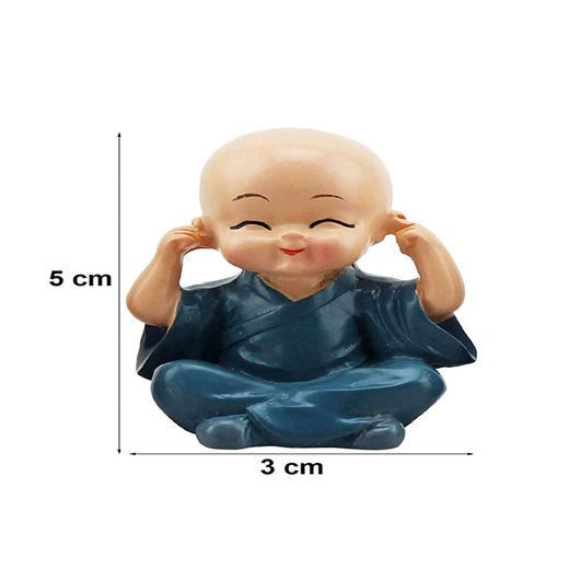 Set of 4 Miniature Buddha Monk - Image 3