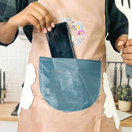 Waterproof Kitchen Apron With Pocket - Image 4